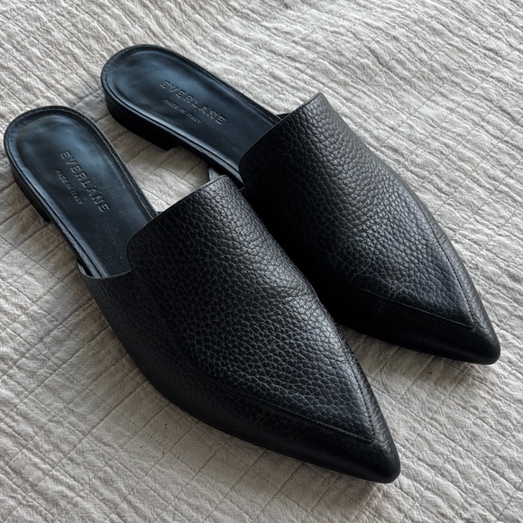 Everlane Black Leather Mules - Picture 4 of 7